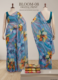 Printed Chiffon Saree