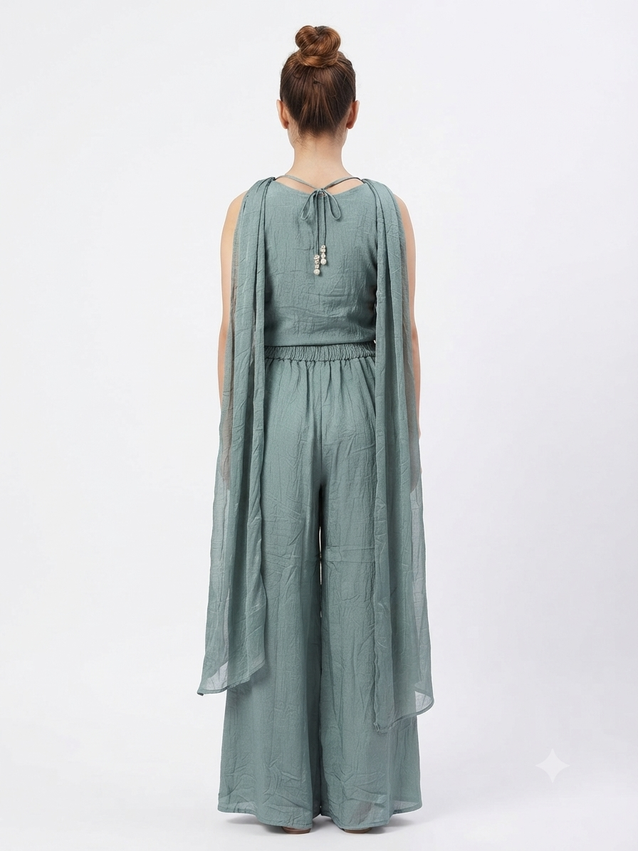 Designer Palazzo Set / Indowestern Co-ord Set 